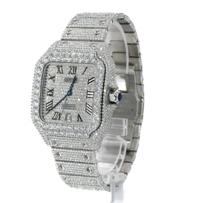 ICED OUT SQUARE MOISSANITE WATCH