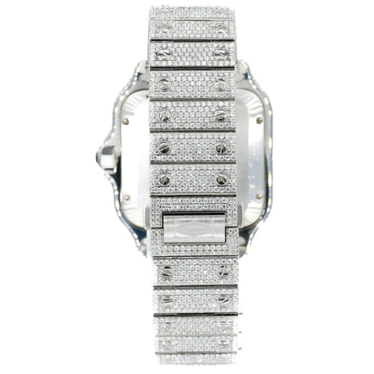 ICED OUT SQUARE MOISSANITE WATCH